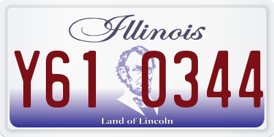 IL license plate Y610344