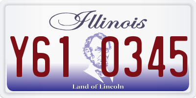 IL license plate Y610345