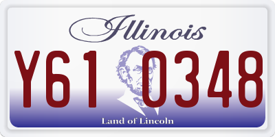 IL license plate Y610348