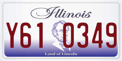 IL license plate Y610349