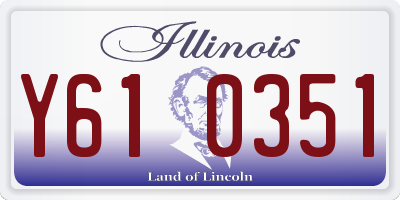 IL license plate Y610351