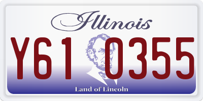 IL license plate Y610355