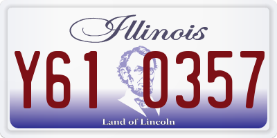 IL license plate Y610357