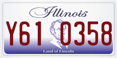 IL license plate Y610358