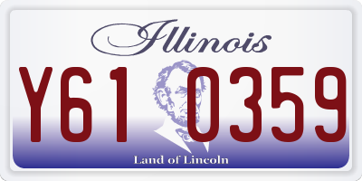 IL license plate Y610359