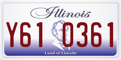 IL license plate Y610361