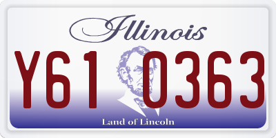 IL license plate Y610363