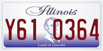 IL license plate Y610364