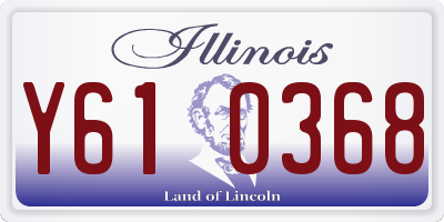 IL license plate Y610368