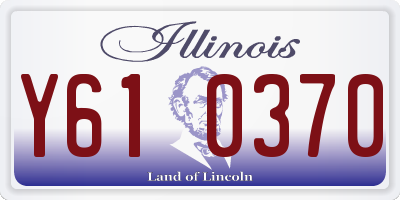 IL license plate Y610370