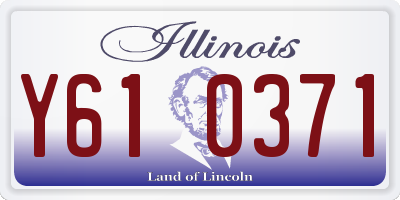 IL license plate Y610371