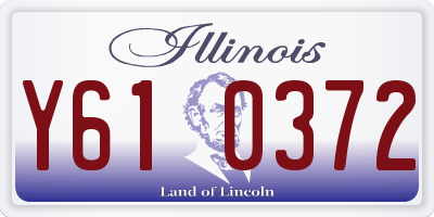 IL license plate Y610372