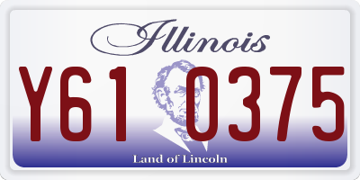 IL license plate Y610375