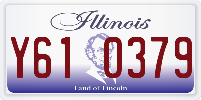 IL license plate Y610379