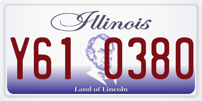 IL license plate Y610380