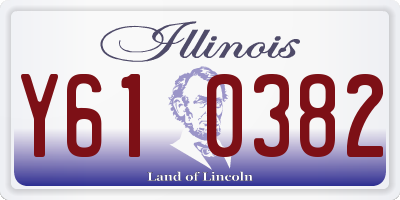 IL license plate Y610382