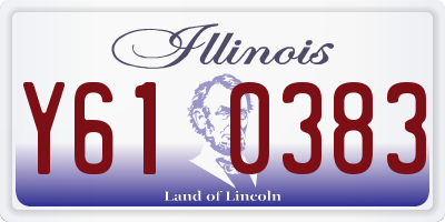 IL license plate Y610383