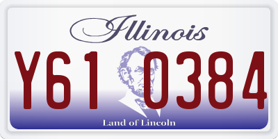 IL license plate Y610384