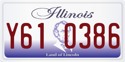 IL license plate Y610386