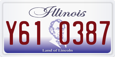 IL license plate Y610387