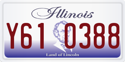 IL license plate Y610388