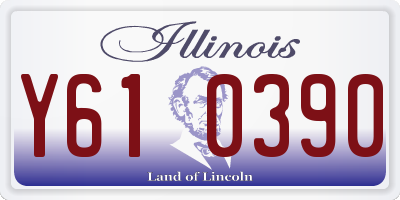 IL license plate Y610390