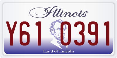 IL license plate Y610391
