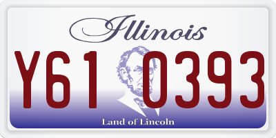 IL license plate Y610393