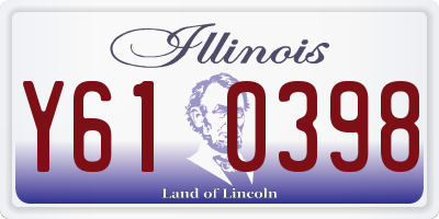 IL license plate Y610398