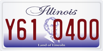 IL license plate Y610400