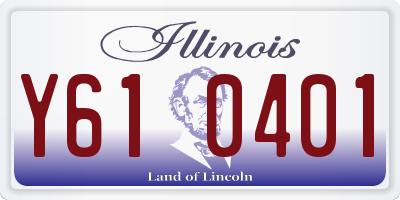 IL license plate Y610401