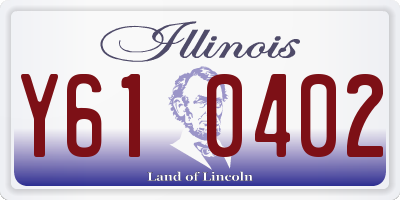IL license plate Y610402