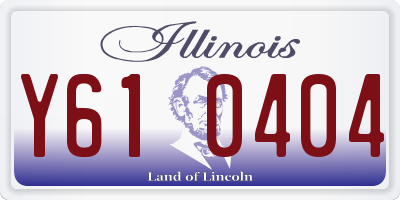 IL license plate Y610404