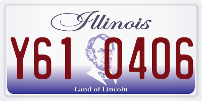 IL license plate Y610406