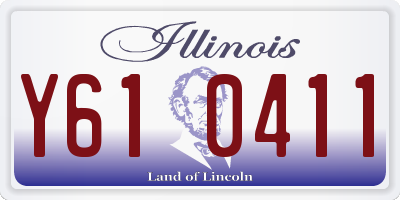IL license plate Y610411