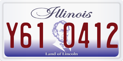 IL license plate Y610412
