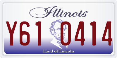 IL license plate Y610414