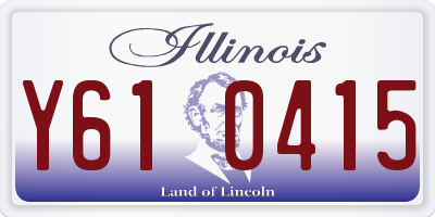 IL license plate Y610415