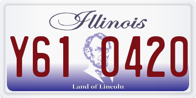 IL license plate Y610420