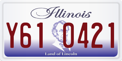 IL license plate Y610421