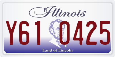 IL license plate Y610425