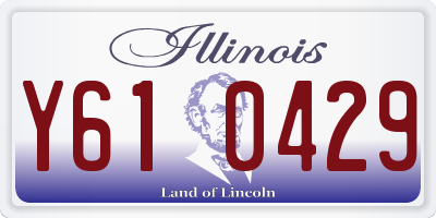 IL license plate Y610429