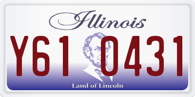 IL license plate Y610431