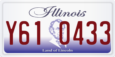 IL license plate Y610433