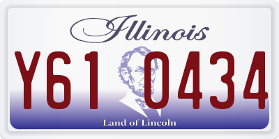 IL license plate Y610434