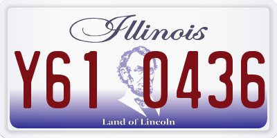 IL license plate Y610436