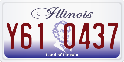 IL license plate Y610437