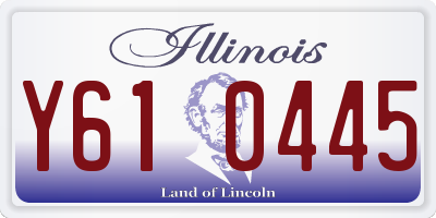 IL license plate Y610445