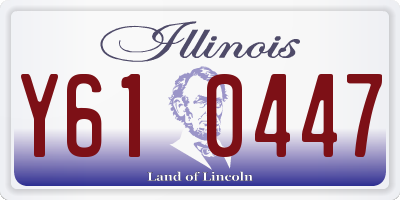 IL license plate Y610447