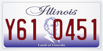 IL license plate Y610451